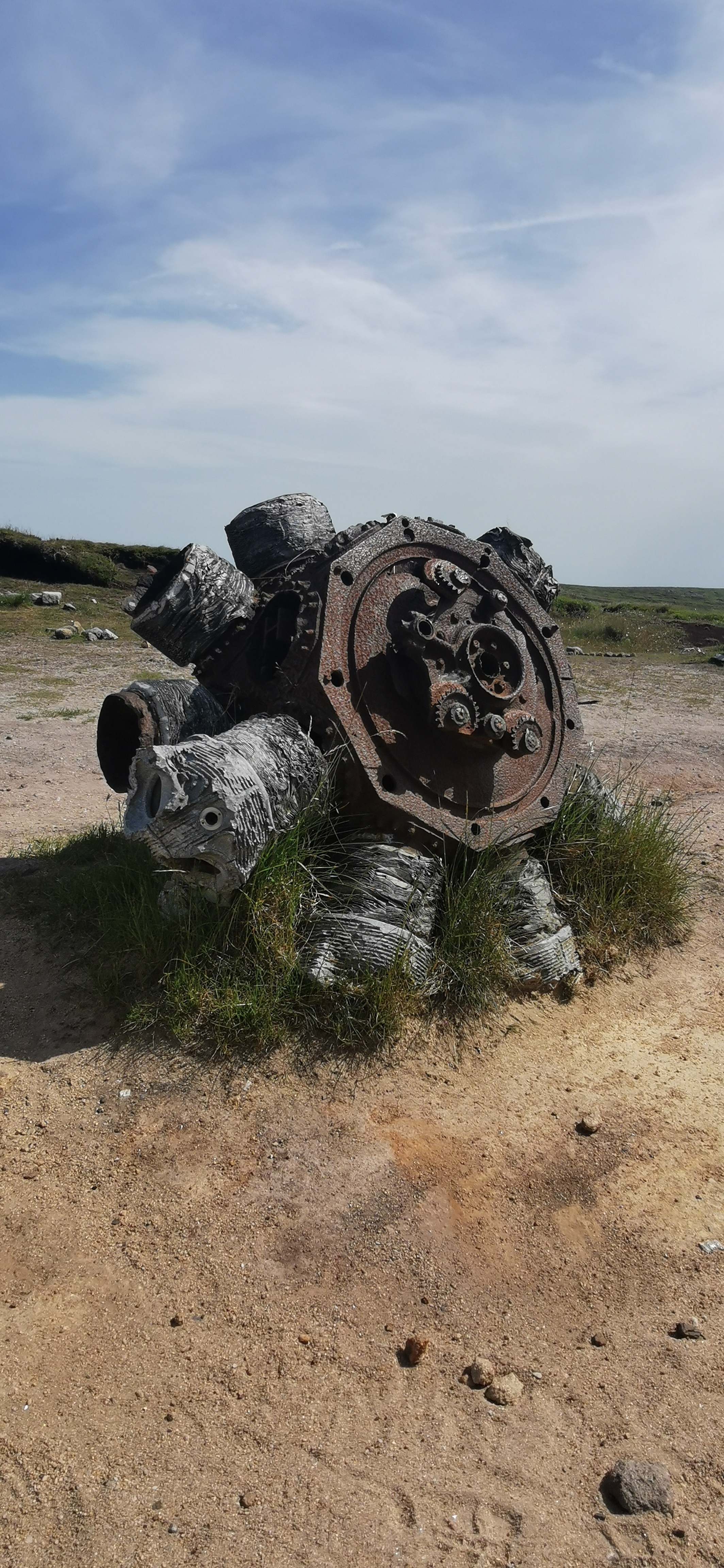 Photo taken between B-29 Superfortress and Higher Shelf Stones